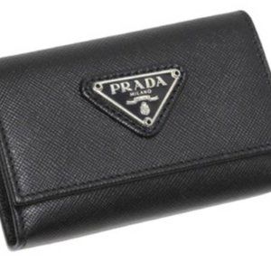 Prada Saffiano Leather Key Holder